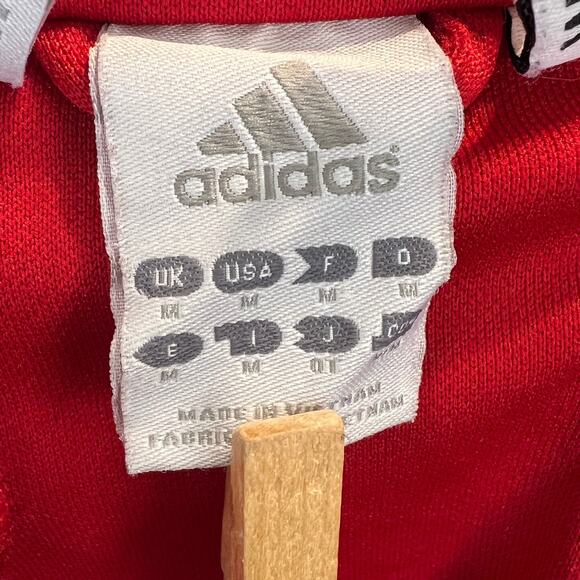 Vintage Y2K Adidas Clima365 Quarter Zip Pullover Womens Size Medium Red Jacket - Picture 8 of 9